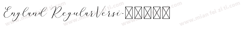England RegularVersi字体转换